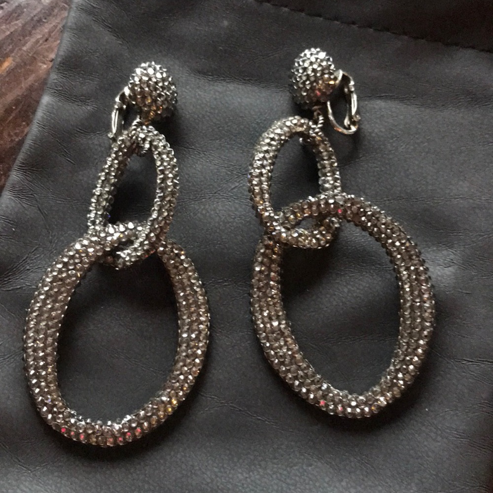 Roni Blanshay crystal drop earrings